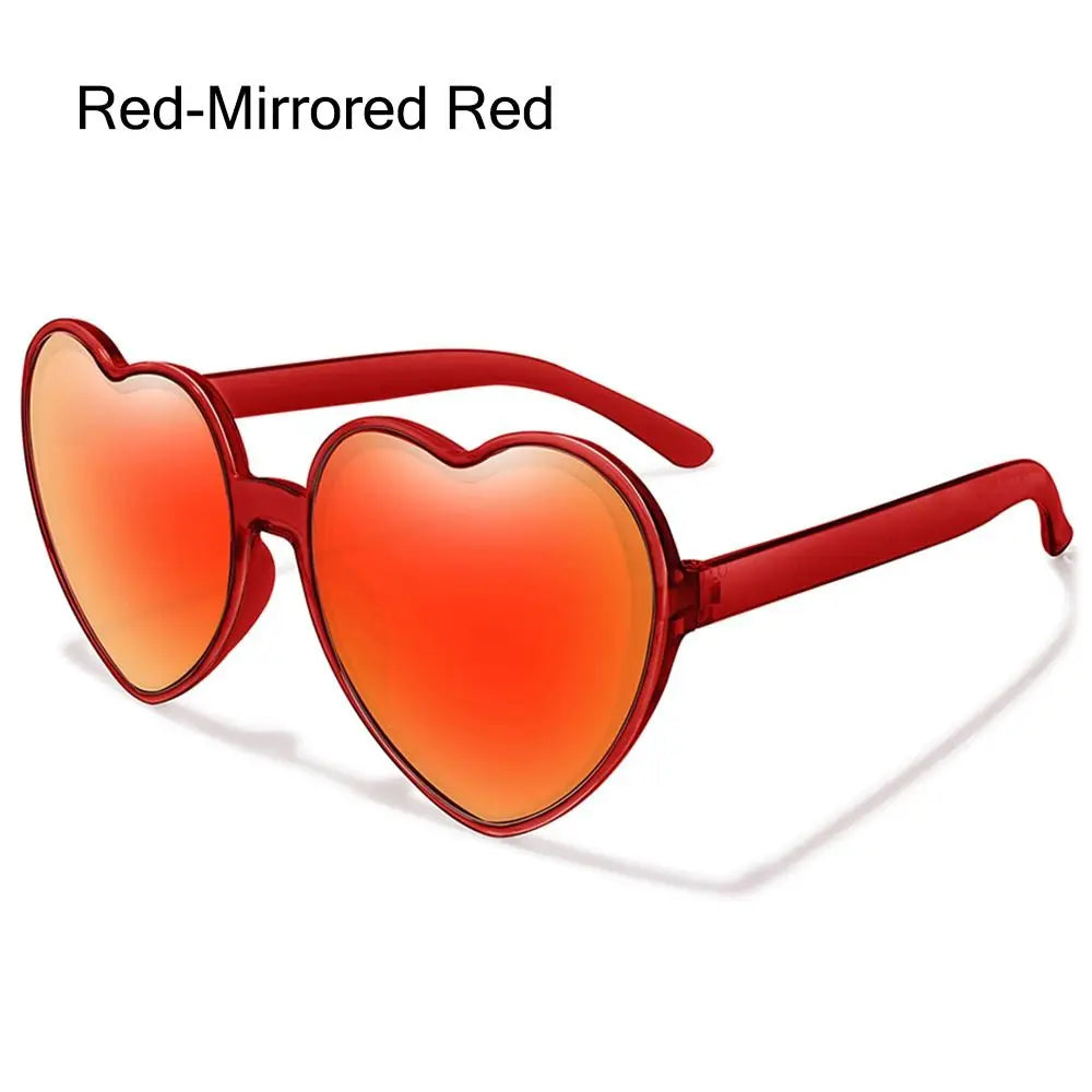 Summer Heart Sunglasses Trendy Heart Shaped Sun Glasses for Women Party Halloween Cosplay Glasses UV400 Protection Eyewear