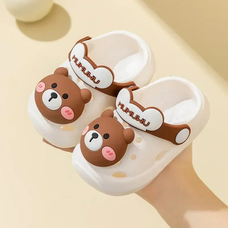 Flowers Baby Girls Slippers Summer Cute Princess Garden Clogs Shoes for Kids Soft Non Slip EVA Toddler Children Beach Shoes