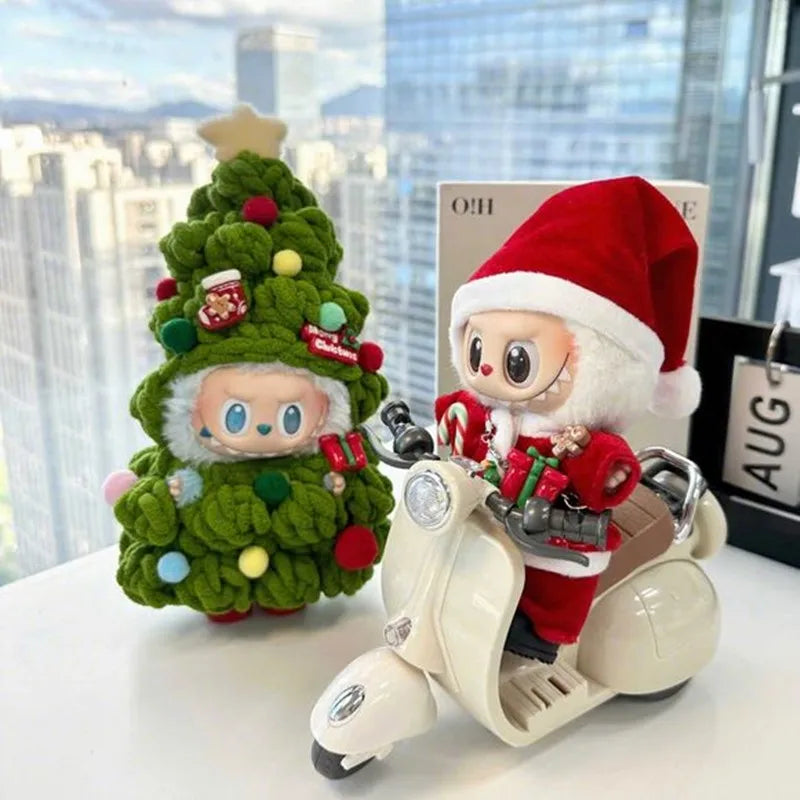 For Labubu Clothing Christmas Set Baby Clothes DIY Christmas Tree for Labubu Outfit
