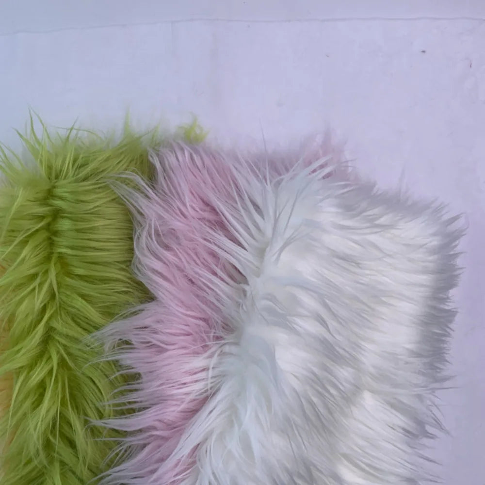 Faux Fur Fabric 46 Colors 160x50cm 8cm Soft Long Plush Handmade Doll/Clothing Shaggy Fabric