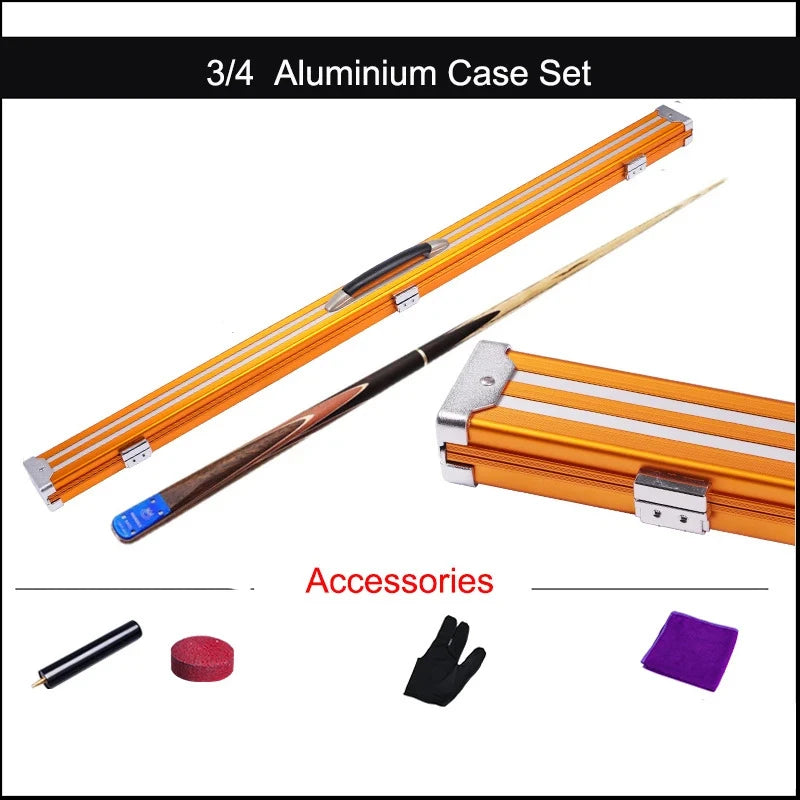 2022 New OMIN Snooker Cue 3/4 Jointed Snooker Cue Stick 9.5mm/10mm Tips With Snooker Cue Case Set 8405/8403