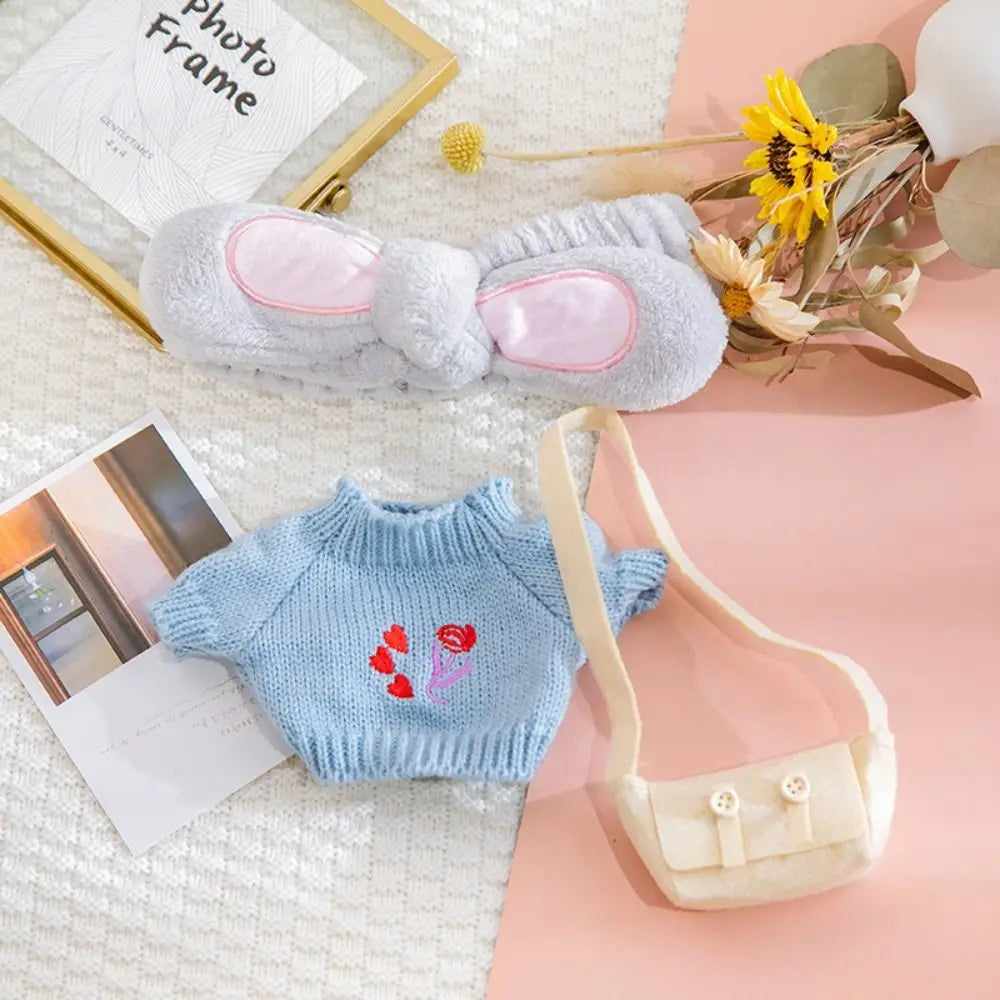 Doll Cloth Accessories LaLafanfan Cafe Clothes Dress Up DIY Clothing Yellow Duck Clothes 30cm Kawaii Plush Clothes Dolls