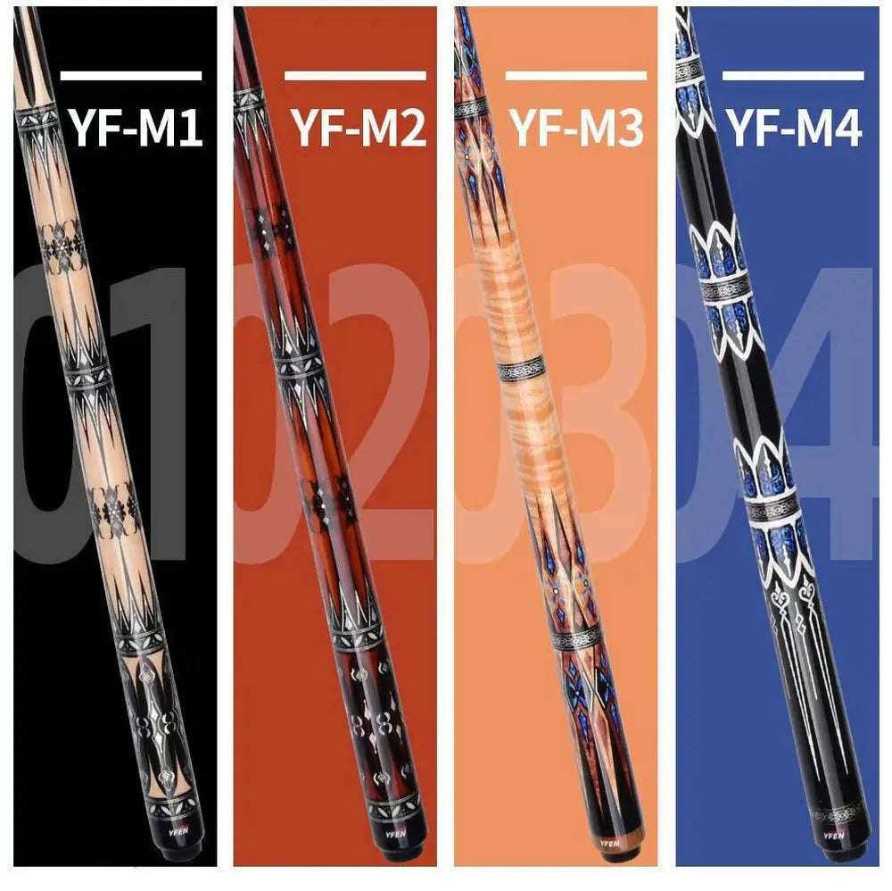 YFEN 58" Carbon Fiber Technology 1/2 Billiard Pool Cue Stick 12.5mm + Extender