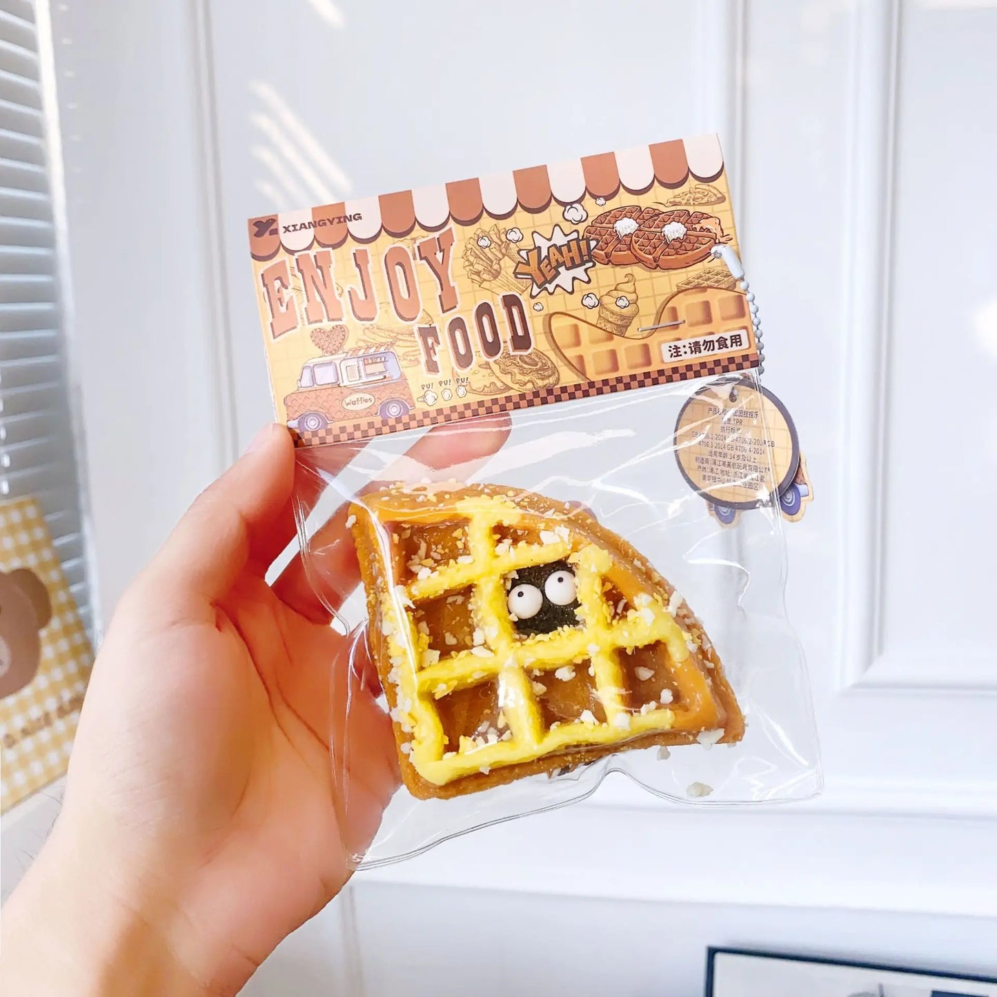 Squishy Food Creative Kids Fidget Toy Simulation Exquisite Waffle Bread Toast Donuts Slow Rising Squeeze Stress Relief Toys