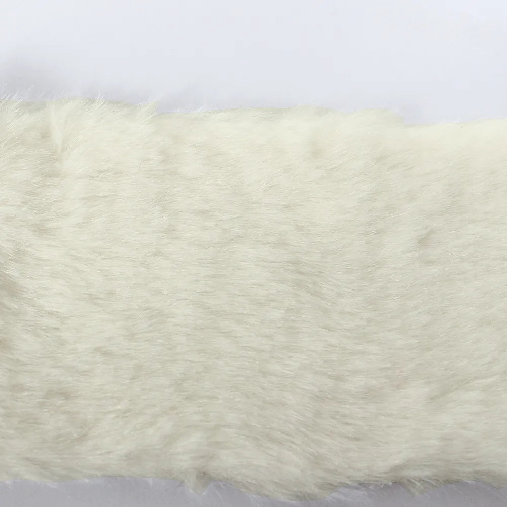 7MM Plush Fabric Fabric Pure Color Solf Atrtificial Rabbit Fur Doll Clothing Pillow DIY Decoration Material