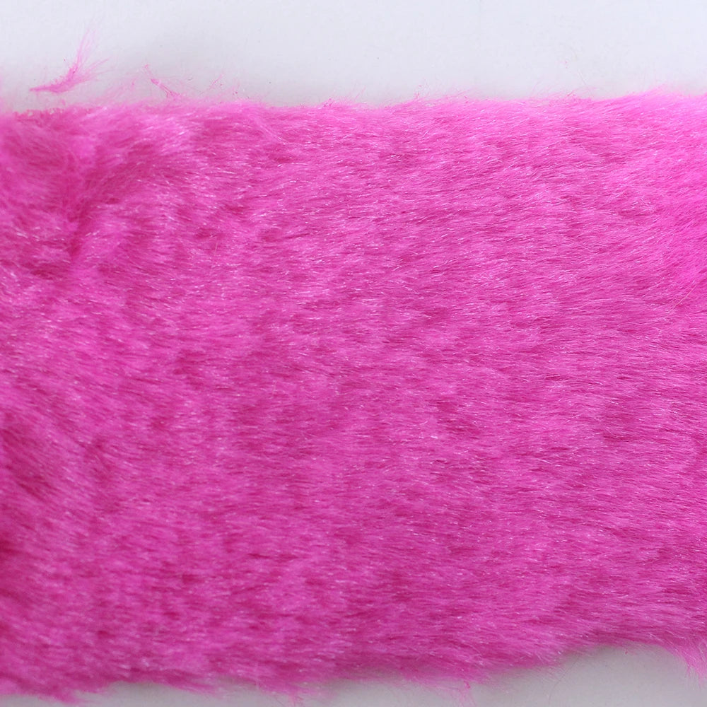 7MM Plush Fabric Fabric Pure Color Solf Atrtificial Rabbit Fur Doll Clothing Pillow DIY Decoration Material
