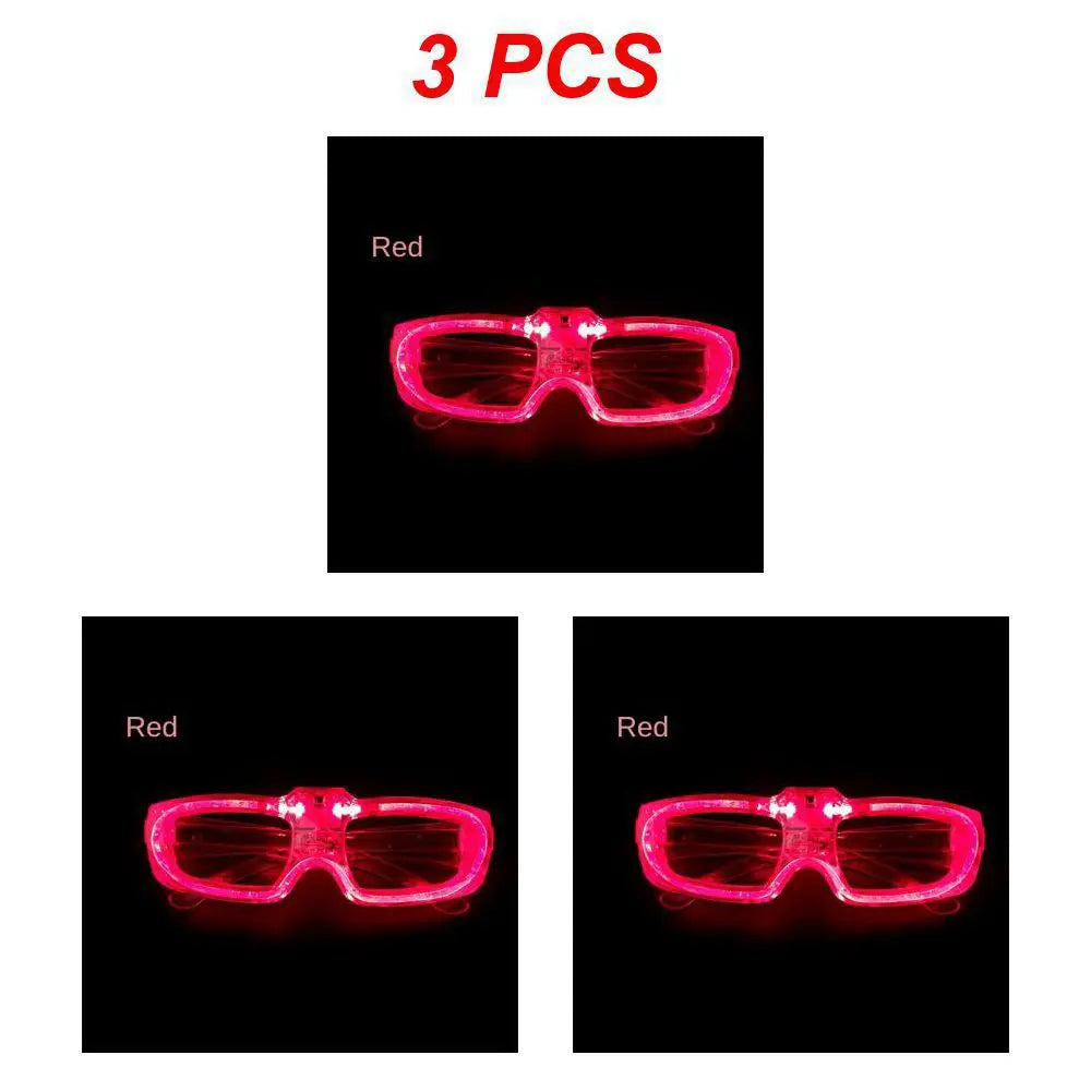 Sense of Future Science Technology LED Luminous Glasses Ins Popular Punk Goggles Party Christmas Colorful Light Shades Decor