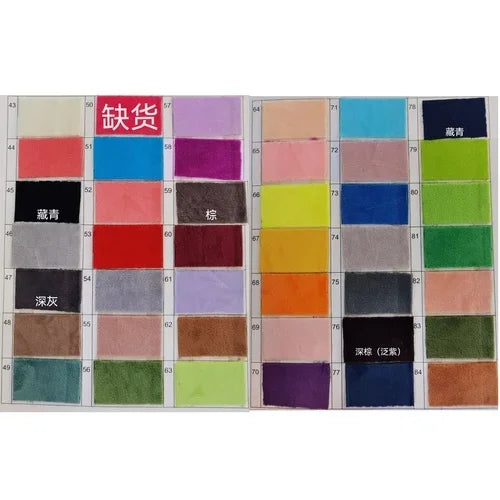 50CM* 50CM Crystal Super Soft Fluff Length 1mm Short Plush Fabric Doll Pillow Cover Blanket Pet Nest Bedding DIY Clothing Fabric