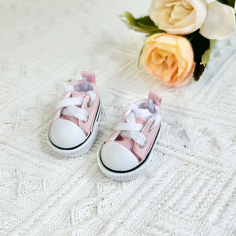 17cm Cute Labubu Leather Shoes Canvas Shoes Sneakers Camera Labubu Doll Shark Accessories Labubu Korea Kpop Exo DIY Girls Gift