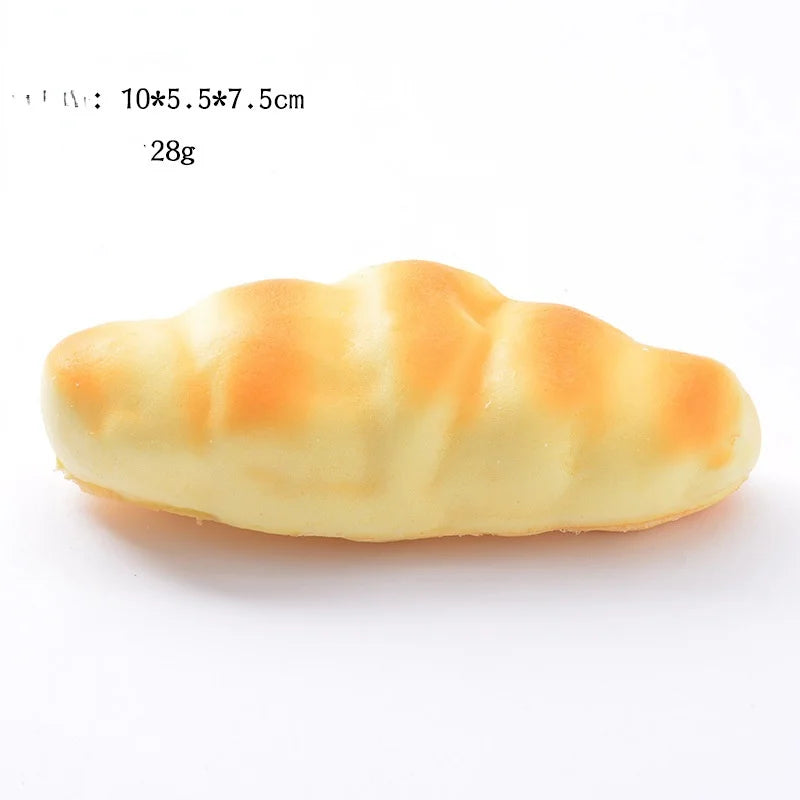 Creative Simulation Bread Toast Donuts Squeeze Stress Relief Toys Spoof Artificial Bread Simulation Food Desktop Decoration