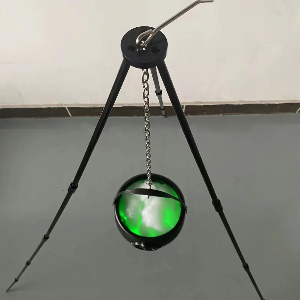 78cm Large Witch Cauldron on Tripod With Led String Light Halloween Party Decor Outdoor Hocus Pocus Candy Bowl Bucket Yard Porch