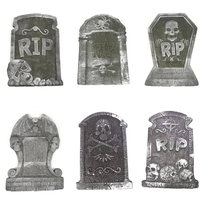 Halloween Decoration Foam Tombstone Ghost Festival Home Haunted House Bar Scene Layout Props Kids Adults Happy Halloween Supplie