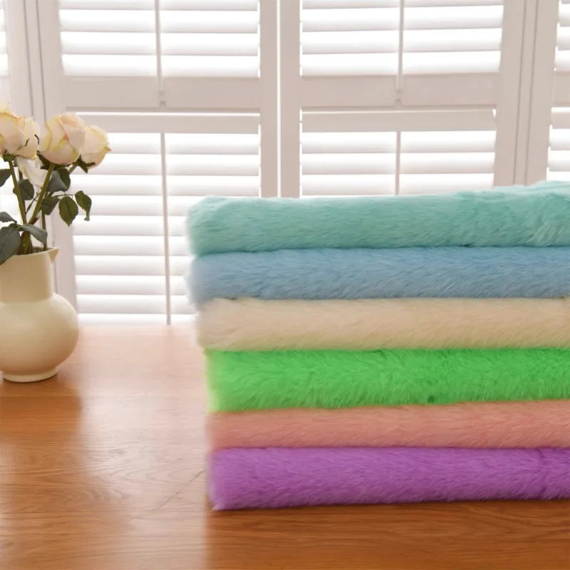 2.5cm Imitation Rabbit Fox Fur Grass Counter Decoration Carpet Clothing Scarf Animal Fur Suit Fabric