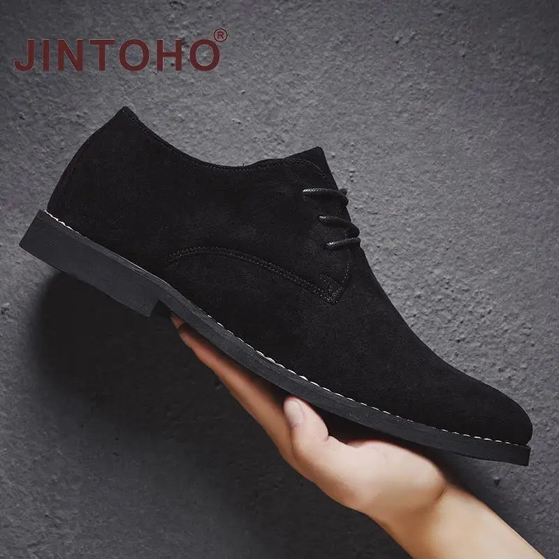 2022 Men Shoes England Trend Casual Shoes Male Suede Oxford Wedding Leather Dress Shoes Men Flats Zapatillas Hombre Plus Size 46