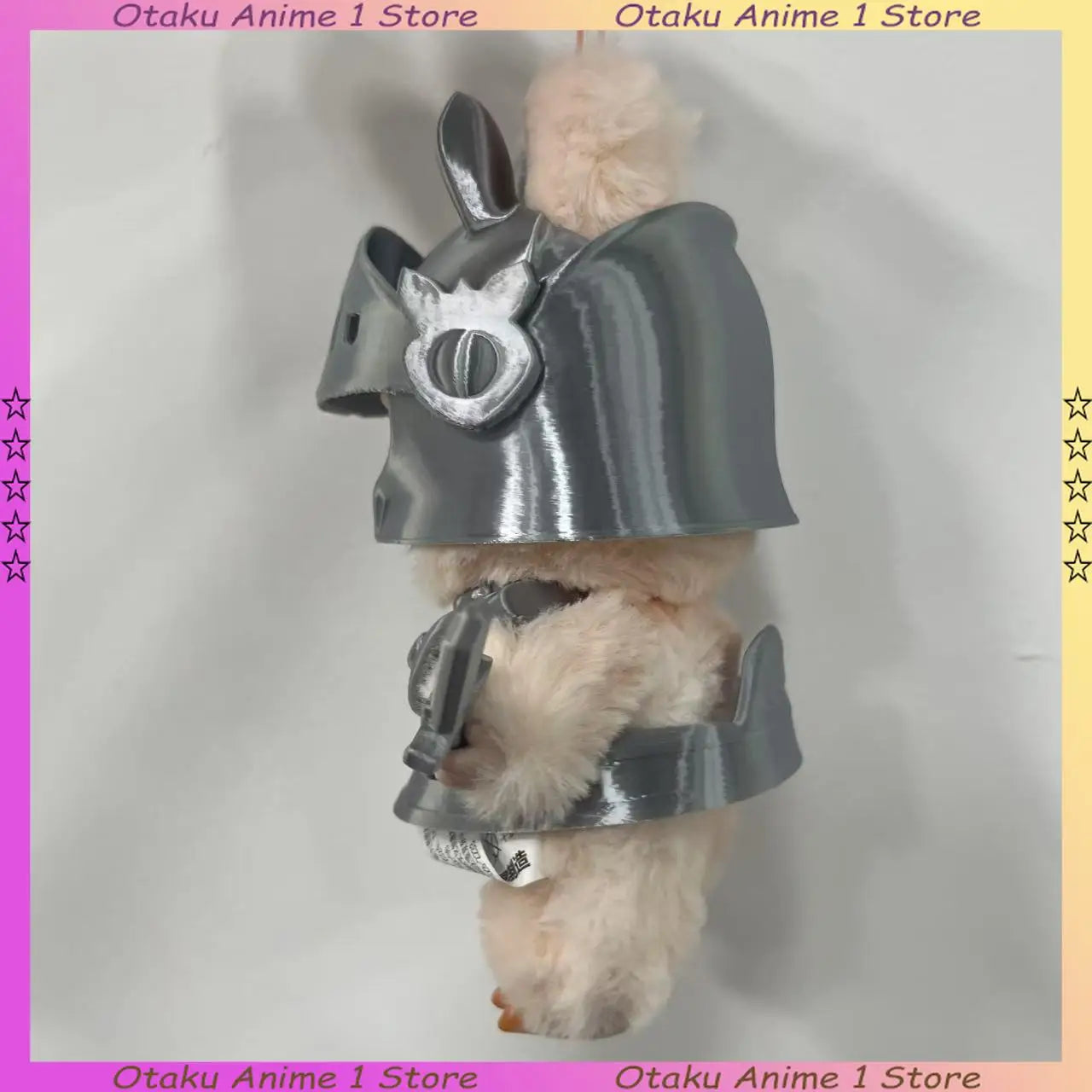 New 3D Armour Labubu Clothes Dragon Slayer Knight Armor Sword Set Mini Plush Doll Clothing Fashion Doll Accessories Gift