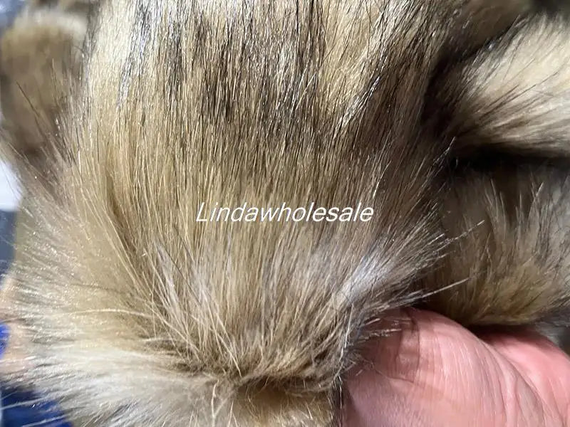 Wholesale Quality Pile 5cm Dye Tip Faux Fur Fabric, Thick Fox Fur,felt Cloth,clothes Shoes Bag Materials