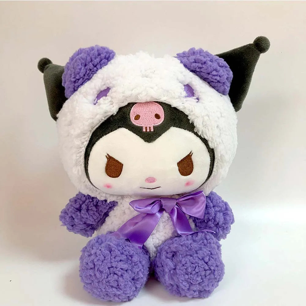 25cm Anime Sanrio Plush Doll Toys Kawaii Hello Kitty Kuromi My Melody Cinnamoroll Cartoon Cute Plush Stuffed Toy Kids Gifts
