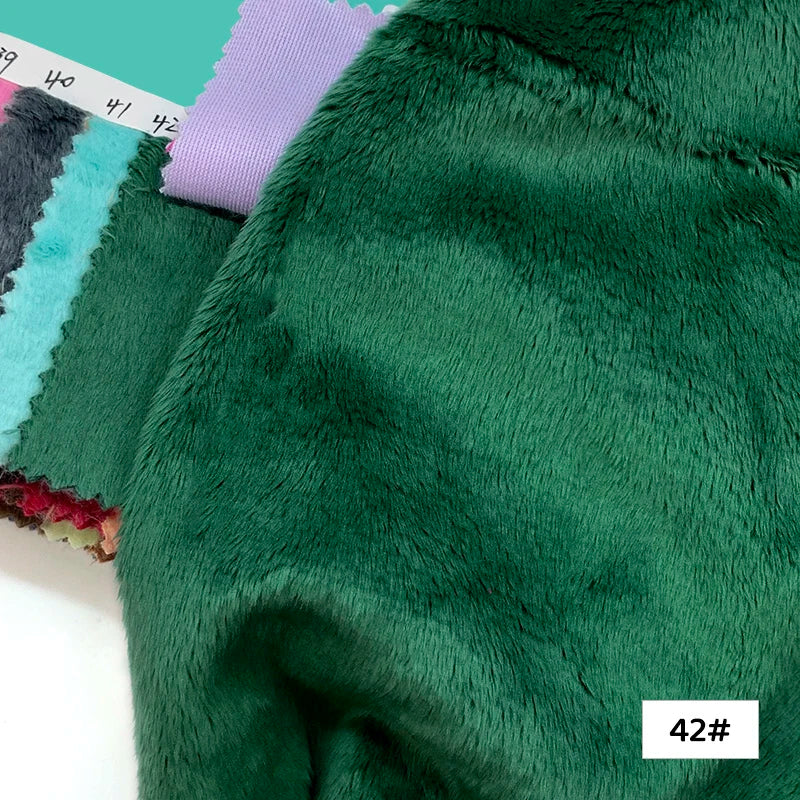 Plush Fabric 5mm Pile Length 100 Polyester 100 Colors Can Be Choose Hair Material for Popular Cotton Dolls DIY Handmade Fabric