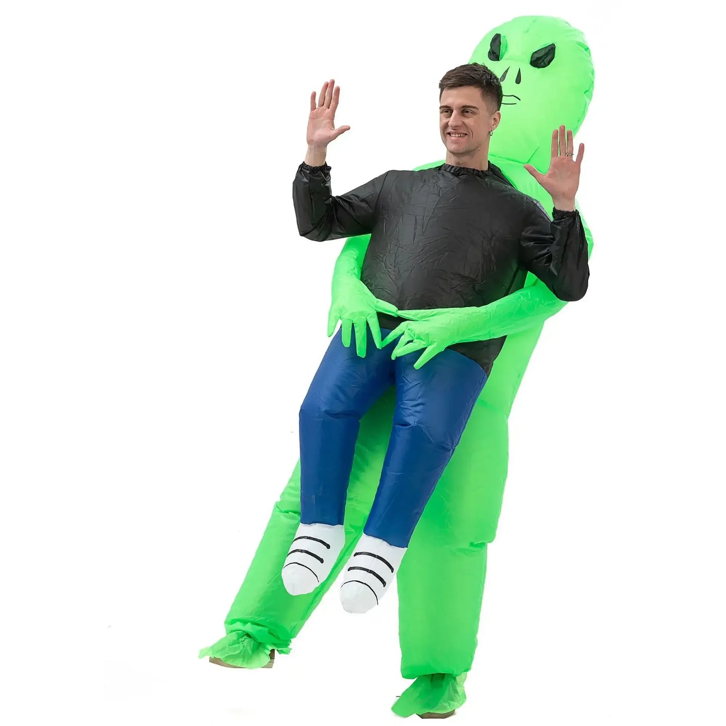 ET-Aliens Inflatable Costume Scary Monster Cosplay for Adult Kids Thanksgiving Christmas Party Festival Stage Children Clothing