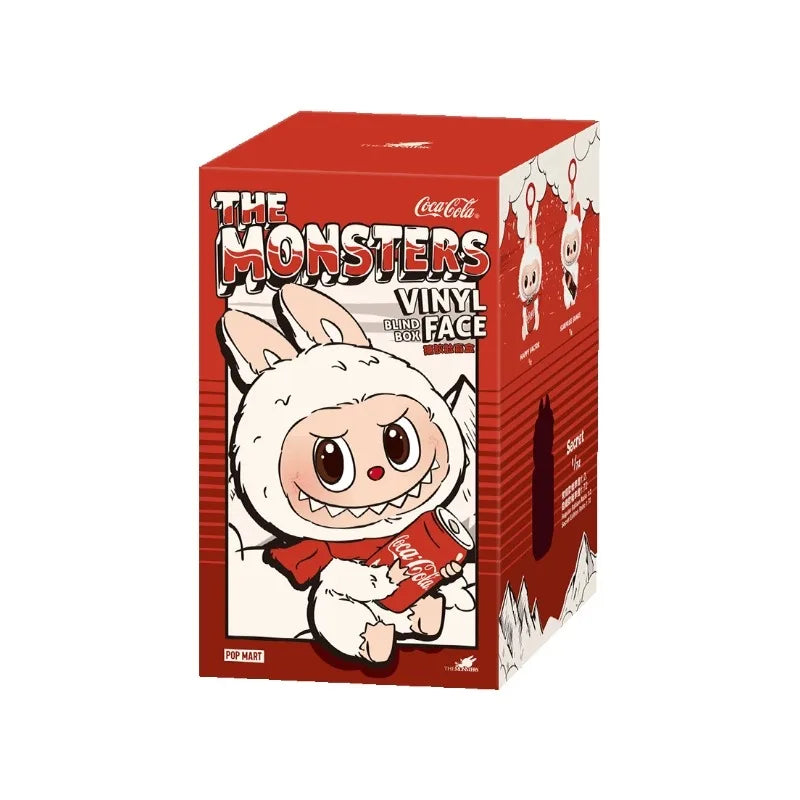 Labubu Coca-Cola Enamel Face Series Blind Box Labubu Three Generations of Figure Heart Macaron Gifts