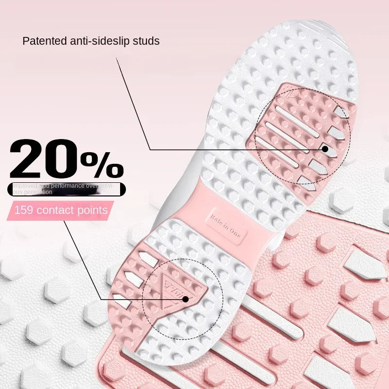 PGM Golf Shoes Woman Nail Waterproof Sneaker Non-Slip, Lightweight Knobs, Comfortable, Cushioned, Spikeless Shoes XZ365