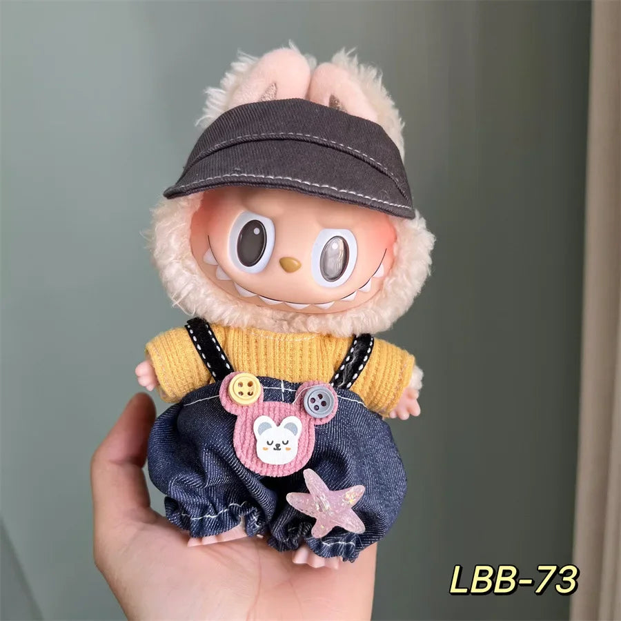 Mini Doll'S Clothes Outfit Accessories for Korea Kpop Exo 15-17cm Labubu Idol 10cn Cotton Doll Replacement Suit Clothing Gift