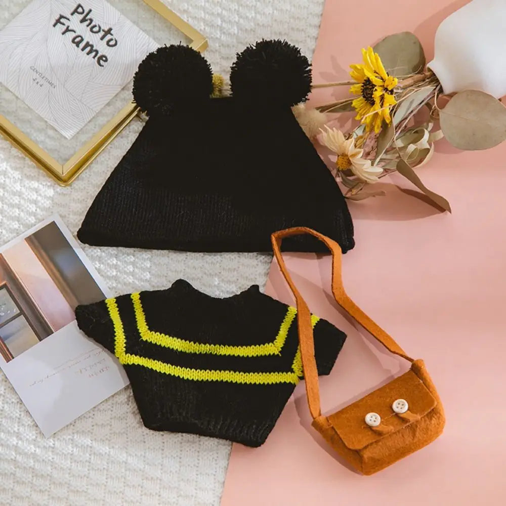 Doll Cloth Accessories LaLafanfan Cafe Clothes Dress Up DIY Clothing Yellow Duck Clothes 30cm Kawaii Plush Clothes Dolls