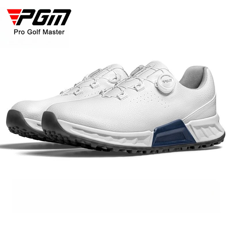 PGM Golf Shoes Men Summer Breathable Cushioning Rebound Knob Lace Sneakers XZ431