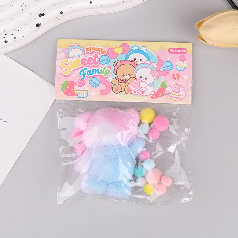 1PC Cute Squishy Toy Kawaii Plush Cake Waffles Donuts Food Slow Rebound Pinch Decompression Toy Stress Release Vent Gift