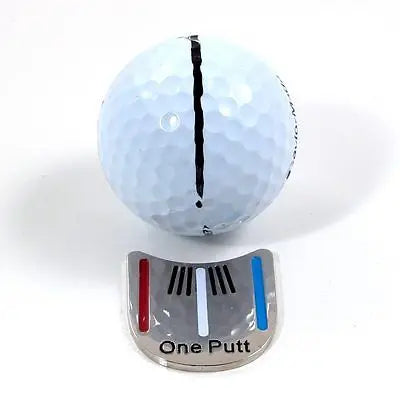 Pack of 6 Pcs One Putt Design Golf Ball Mark Plus Magnetic Golf Hat Clip Golf Marker Drop Ship