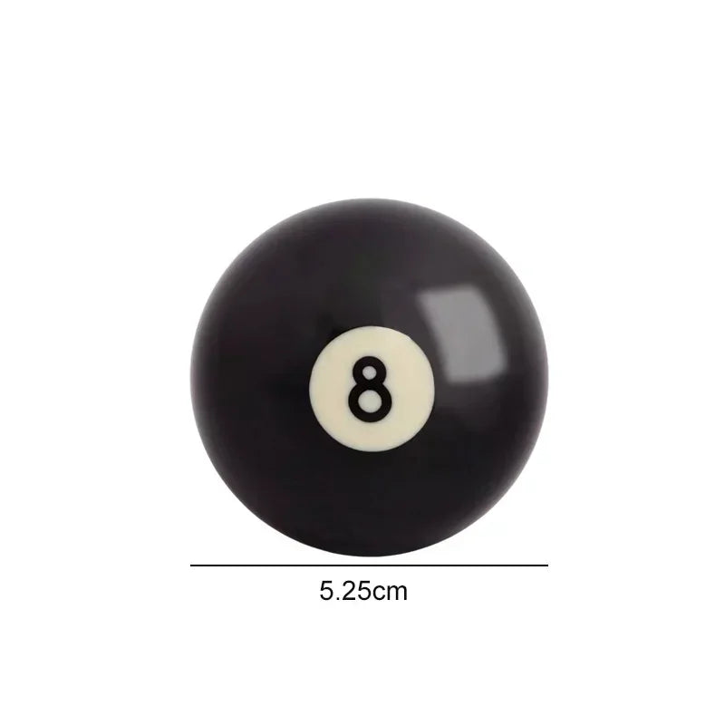 1pc Billiard Cue Ball 52.5/57.2 Mm Standard /Crystal Black 8 Ball Snooker Training Replacement Practice Billiard Made of Resin