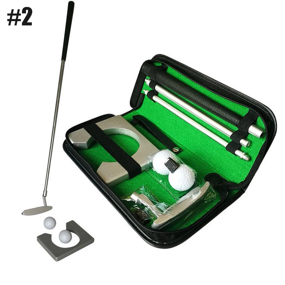 Golf Putter Set Portable Mini Golf Equipment Practice Kit With Detachable Putter Ball for Indoor/Outdoor Golf Trainer Kit
