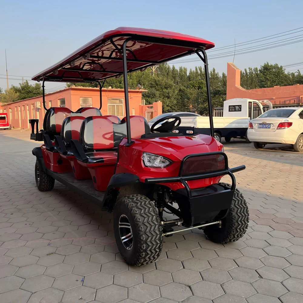 China MMC High Speed 60V 72V Lithium Battery Electric Golf Buggy 4 6 Seats Support Customization Model D Golf Carts