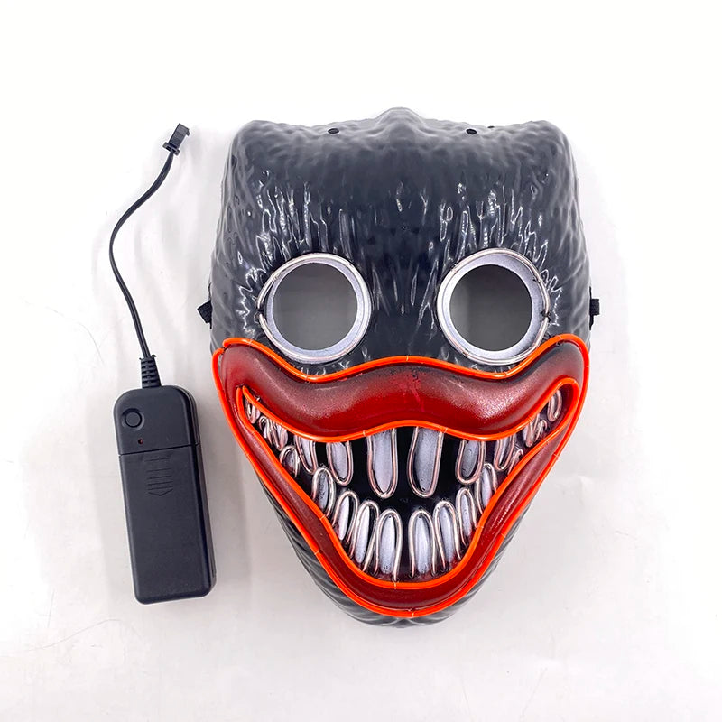 Hot Design Luminous Led Neon Cosplay Movie Mask Glowing Masquerade Horror Halloween Carnival Party Decoration Props
