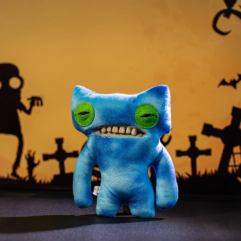 20cm Big Teeth Funny Ugly Monster Plush Doll Special Style Colorful Monster Doll Halloween Collection Gift Home Ornament