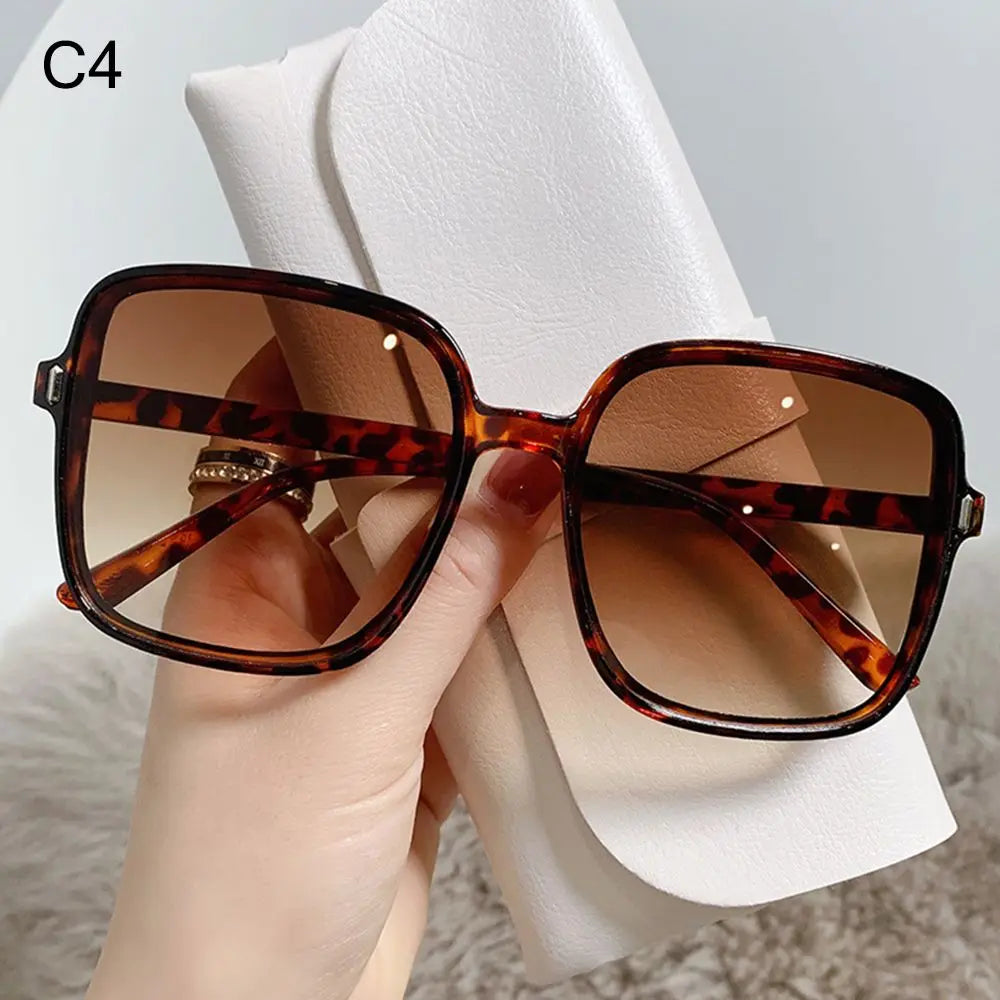 2022 Black Square Oversized Sunglasses Square Glasses Personalized Cat Eyes Colorful Sunglasses Trend Versatile Sunglasses UV400