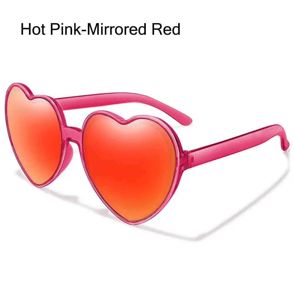 Summer Heart Sunglasses Trendy Heart Shaped Sun Glasses for Women Party Halloween Cosplay Glasses UV400 Protection Eyewear