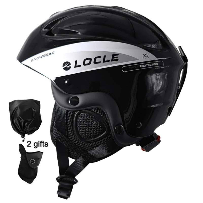 LOCLE Men Skiing Helmet Women Adult and Children Kids Snowboard Skateboard Skiing Equipment Snowmobile Motorcycle Helmets