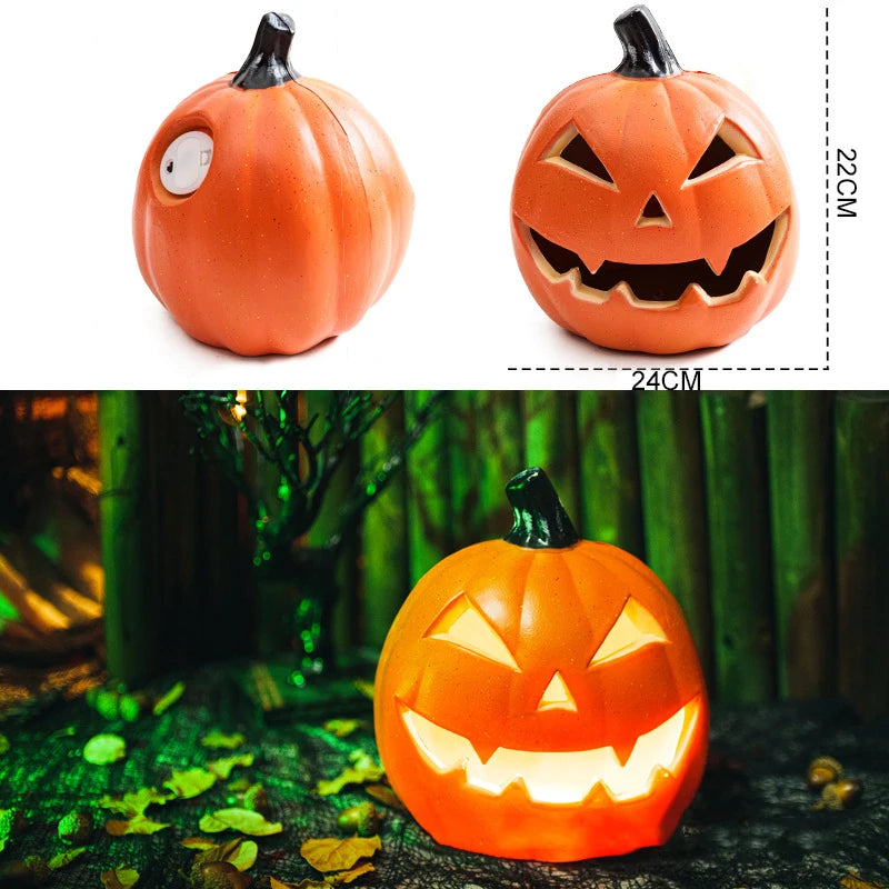 Halloween Decoration Scream Pumpkin Led Festival Accessories Decorations Bright Materials Ring Light Fairy Lights Night Outdoor