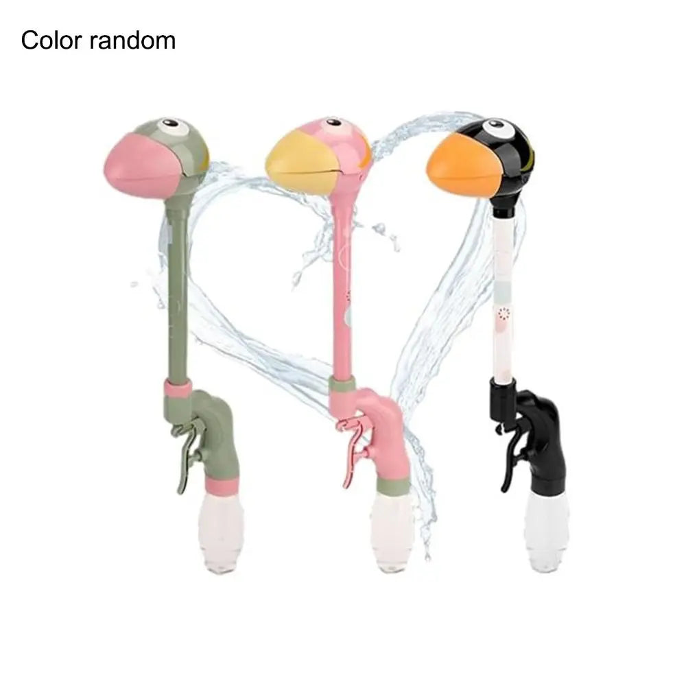Water Battle Props Cute Water Gun Toy Cartoon Dinosaur Straight Tube Water Gun Duck Sheep Summer Beach Pool Toys for Kids