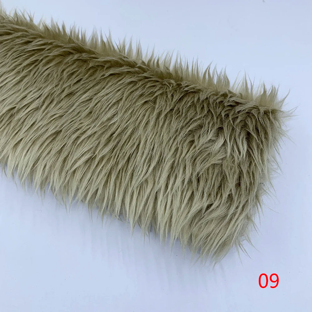 3cm Pile Length Artificial Plush Fox Fur Fabric for Making Cotton Doll Hair 40x45cm Falling Water Plush Fabric Sewing Material