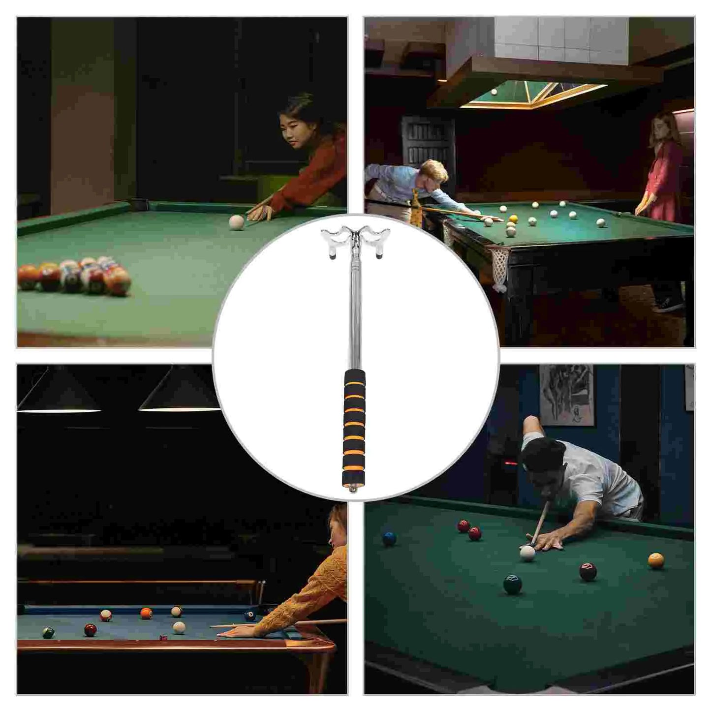 Retractable Billiards Cue Stick Bridge Retractable Pool Cue Stick Billiards Pool Cue Accessory Retractable Pool Stick With Remov