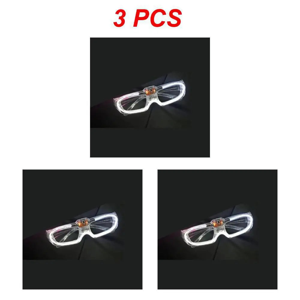 Sense of Future Science Technology LED Luminous Glasses Ins Popular Punk Goggles Party Christmas Colorful Light Shades Decor