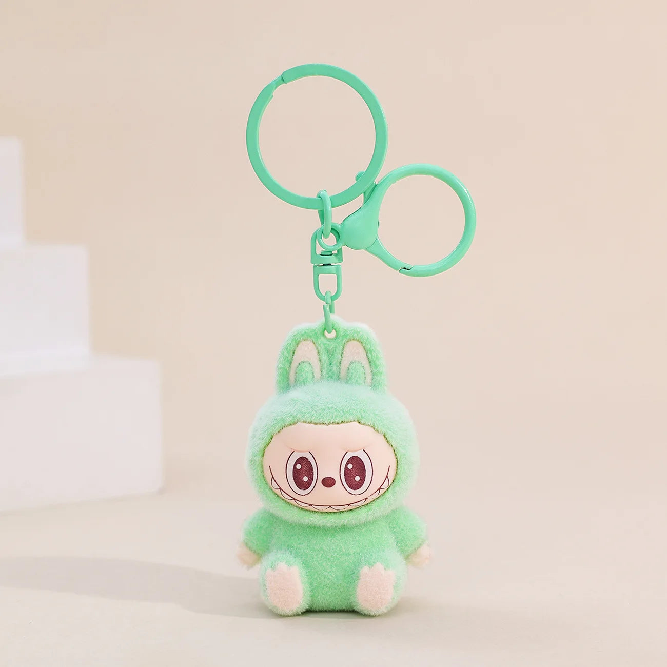 New Christmas Labubu Kawaii Particles Keychain Bag Cell Phone Charm Key Chain Christmas Gift