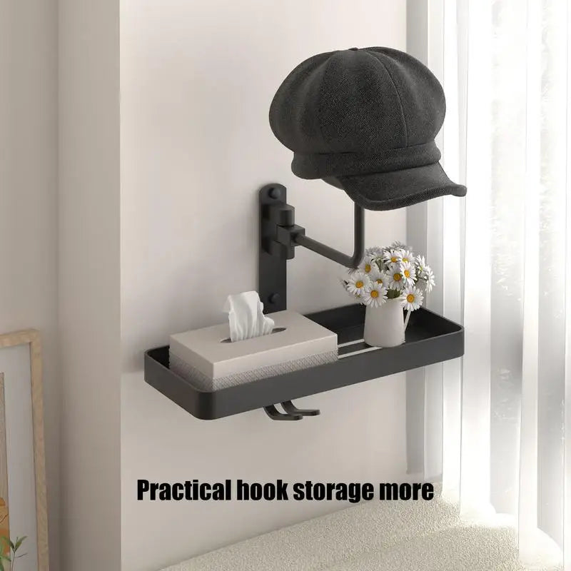 Helmets Holder Wall-Mounted Motorcycle Helmet Bracket Safety Hat Display Rack for Gloves Backpack Riding Cycling Supplies