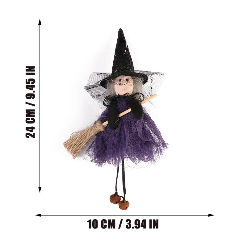 Scary Witch Doll Indoor Decor Halloween Props Home Decoration Halloween Witch Props Halloween Tree Hanging Ornaments Halloween T