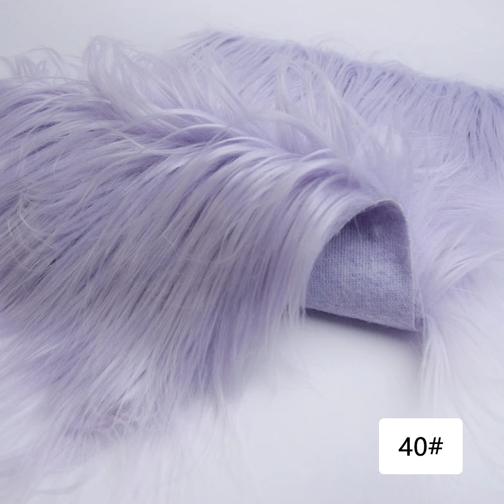 Faux Fur Fabric 46 Colors 160x50cm 8cm Soft Long Plush Handmade Doll/Clothing Shaggy Fabric