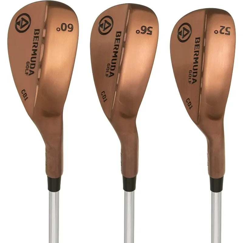 Bermuda Premium Golf Wedge Set for Men - 52 56 60 Degree Golf Wedges - Cavity Back Design With Full Face Milling