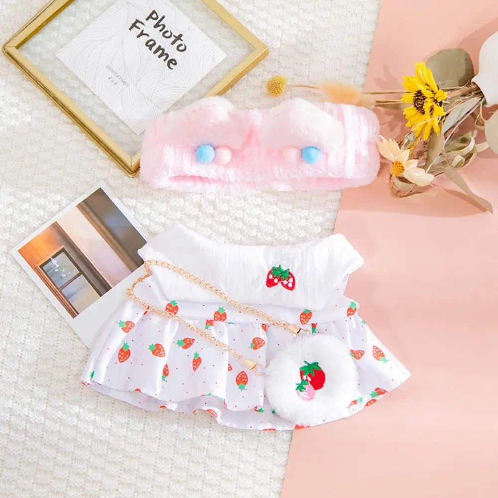 Doll Cloth Accessories LaLafanfan Cafe Clothes Dress Up DIY Clothing Yellow Duck Clothes 30cm Kawaii Plush Clothes Dolls