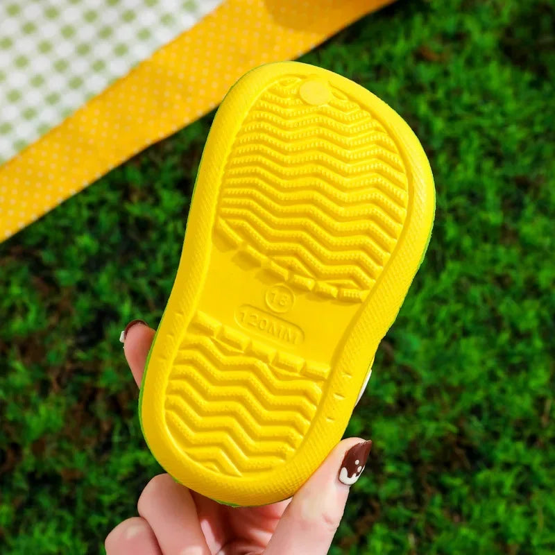 Garden Clogs Shoes Boys Girls Beach Sandal Kids Lightweight Breathable Cute Cartoon Slip on Mules Baby Slipper